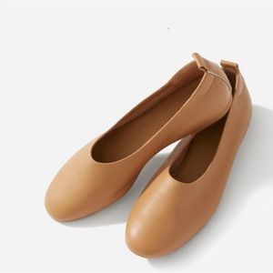 Everlane Caramel Italian Leather Day Glove Ballet Flat Size 8.5